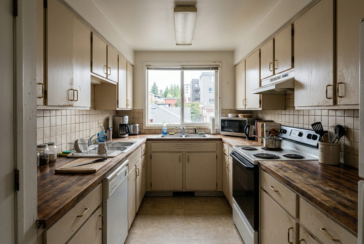 Serrano Kitchen Remodeling LLC, kitchen remodeling in Issaquah, before the renovation